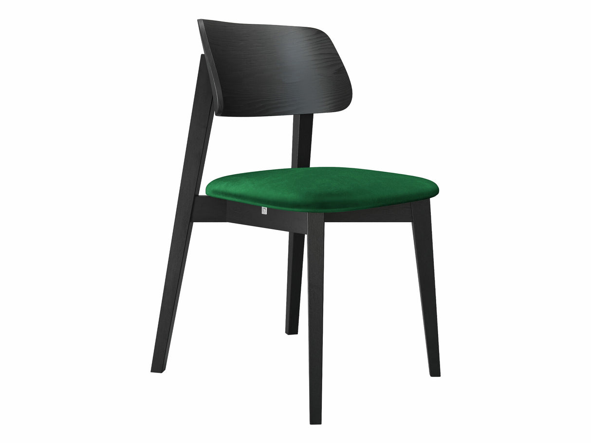 Szék Krzesło tapicerowane KT63, Kárpit: Magic Velvet 2225, Fa színe: Fekete