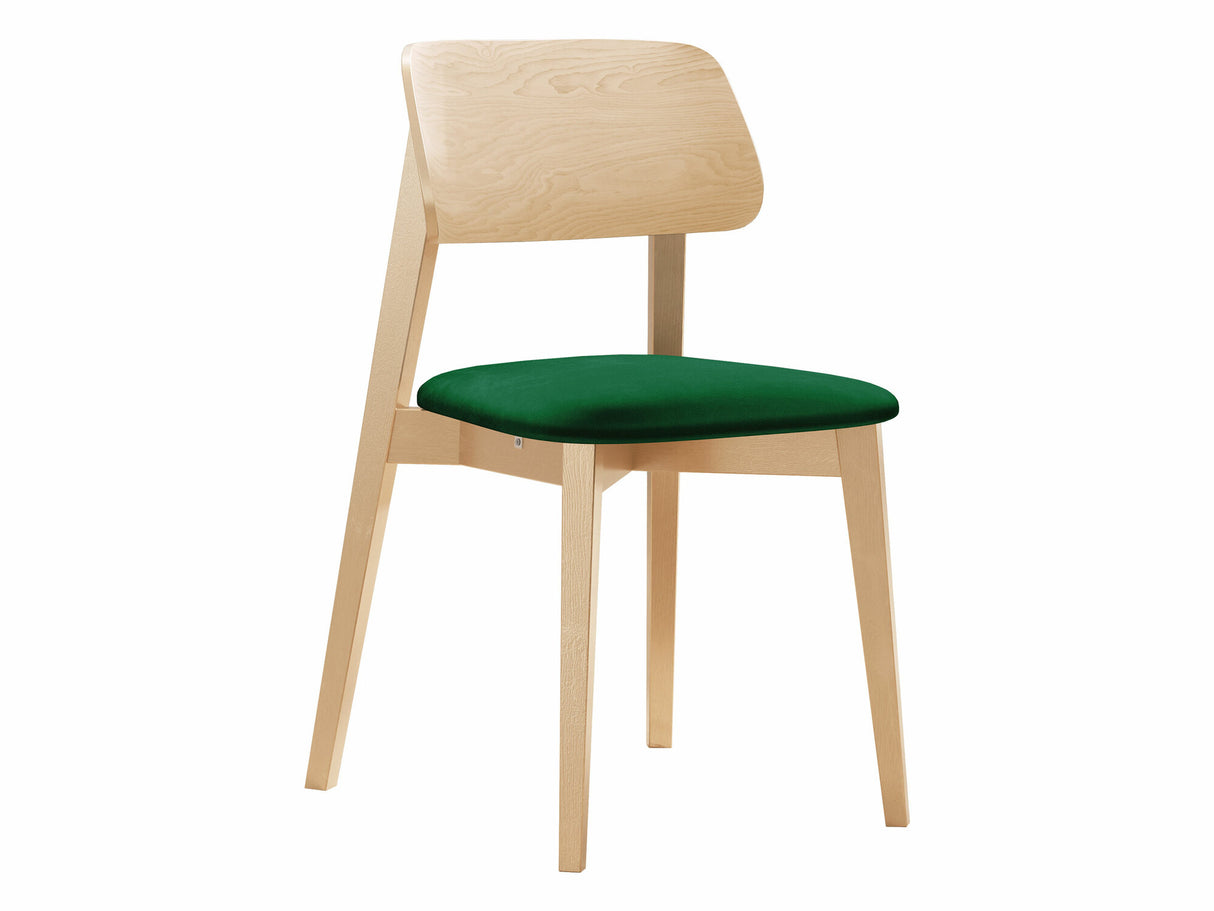 Szék Krzesło tapicerowane KT63, Kárpit: Magic Velvet 2225, Fa színe: Bükkfa