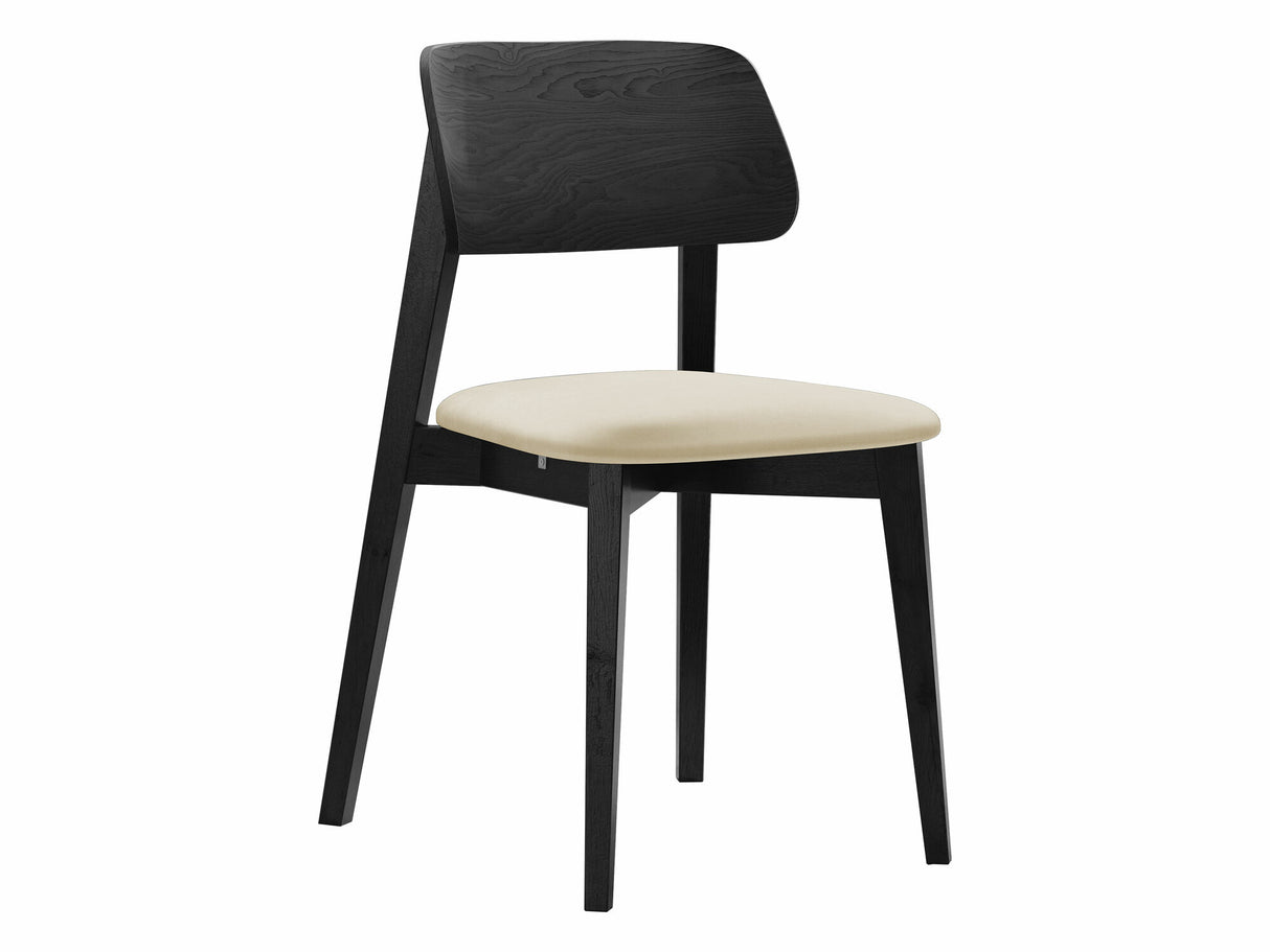 Szék Krzesło tapicerowane KT63, Kárpit: Magic Velvet 2250, Fa színe: Fekete