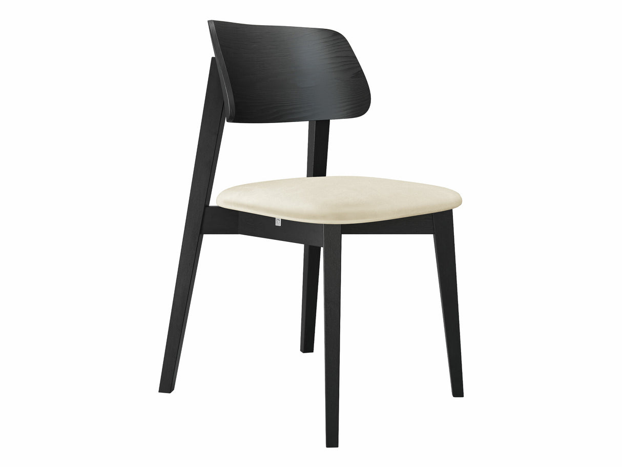 Szék Krzesło tapicerowane KT63, Kárpit: Magic Velvet 2250, Fa színe: Fekete