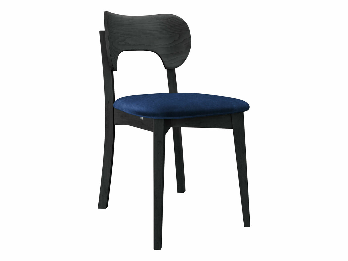 Szék Krzesło tapicerowane KT64, Kárpit: Magic Velvet 2216, Fa színe: Fekete