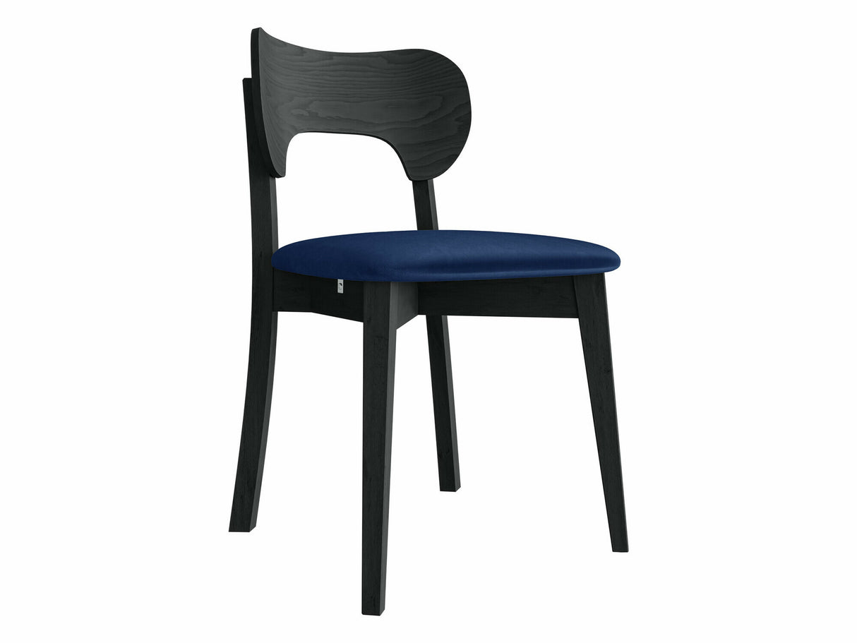 Szék Krzesło tapicerowane KT64, Kárpit: Magic Velvet 2216, Fa színe: Fekete