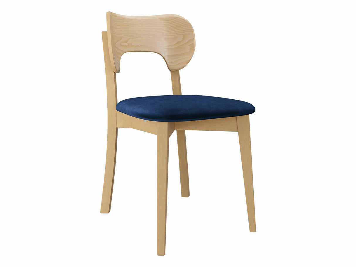 Szék Krzesło tapicerowane KT64, Kárpit: Magic Velvet 2216, Fa színe: Bükkfa