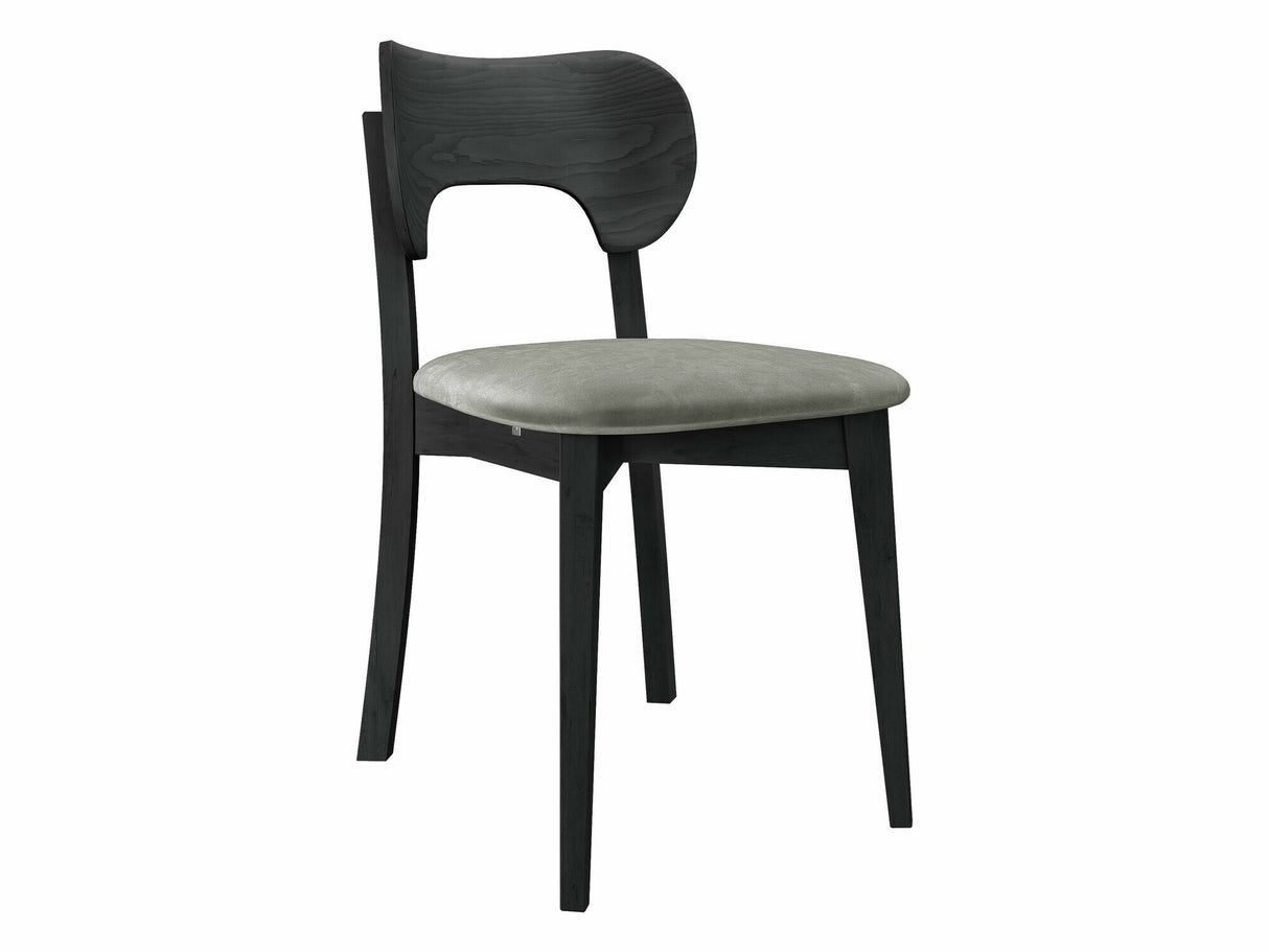 Szék Krzesło tapicerowane KT64, Kárpit: Magic Velvet 2217, Fa színe: Fekete