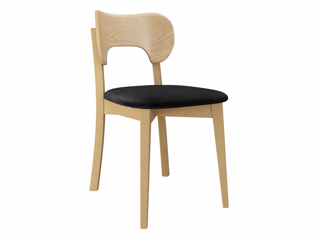 Szék Krzesło tapicerowane KT64, Kárpit: Magic Velvet 2219, Fa színe: Bükkfa