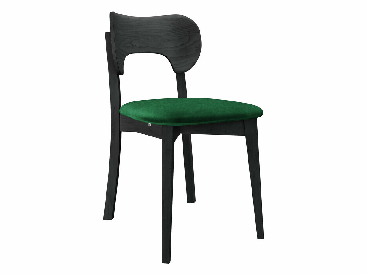 Szék Krzesło tapicerowane KT64, Kárpit: Magic Velvet 2225, Fa színe: Fekete