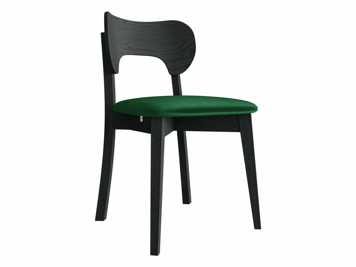 Szék Krzesło tapicerowane KT64, Kárpit: Magic Velvet 2225, Fa színe: Fekete