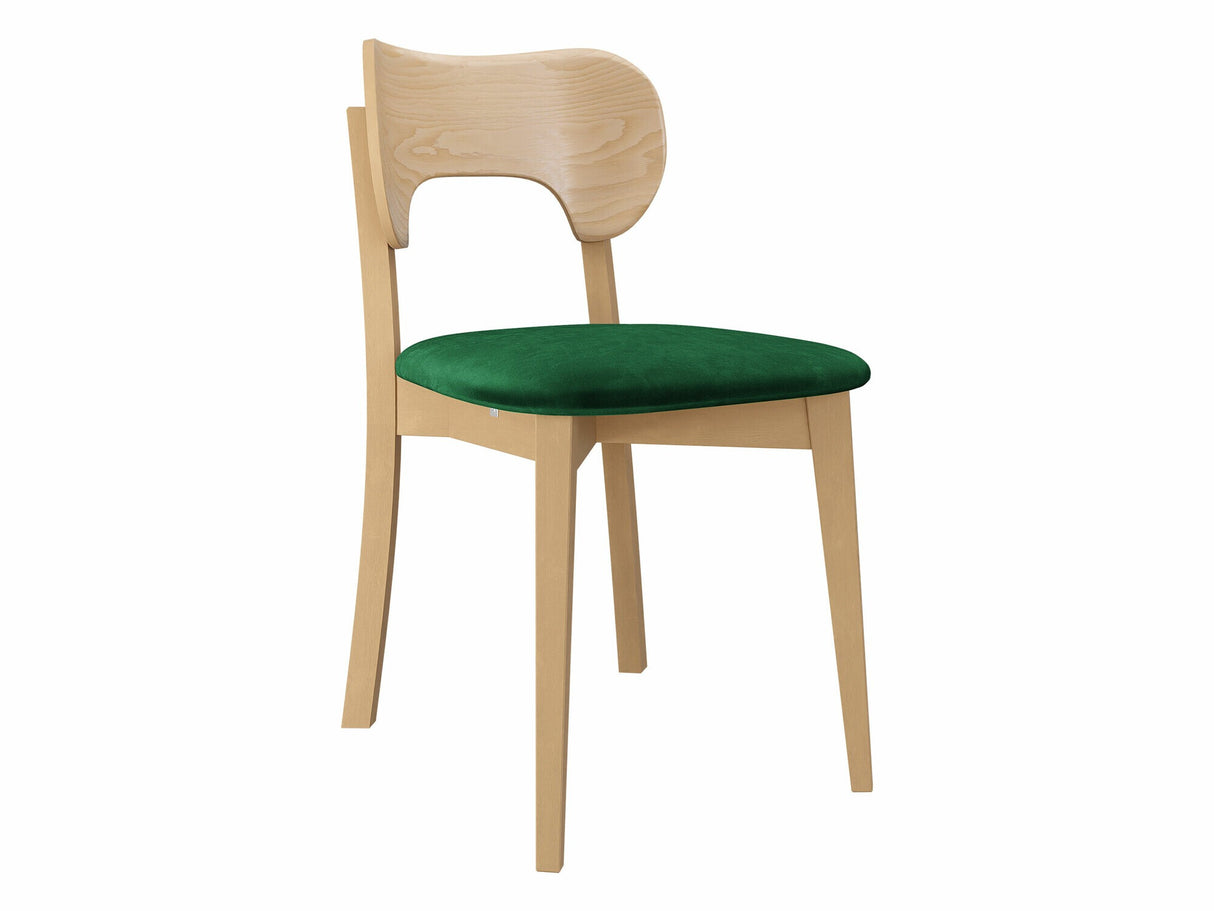 Szék Krzesło tapicerowane KT64, Kárpit: Magic Velvet 2225, Fa színe: Bükkfa