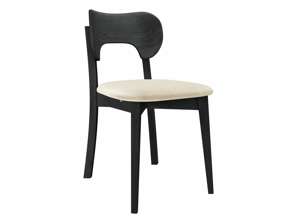 Szék Krzesło tapicerowane KT64, Kárpit: Magic Velvet 2250, Fa színe: Fekete