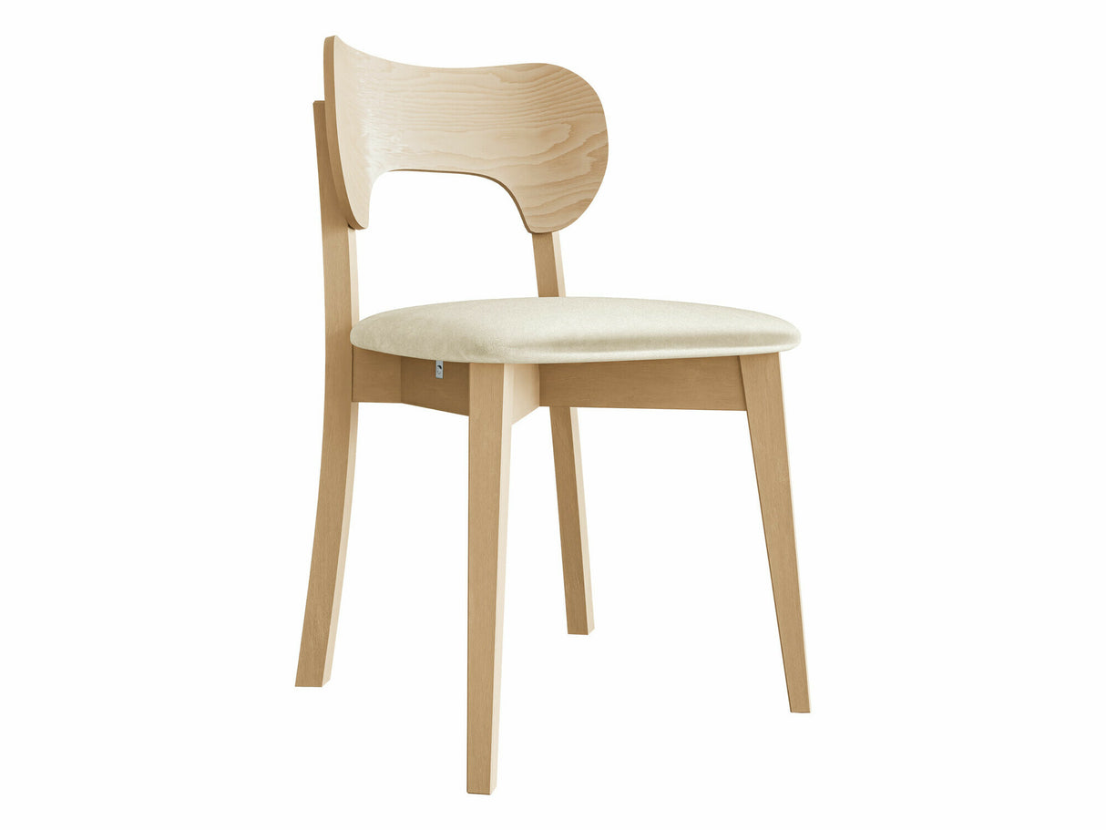 Szék Krzesło tapicerowane KT64, Kárpit: Magic Velvet 2250, Fa színe: Bükkfa