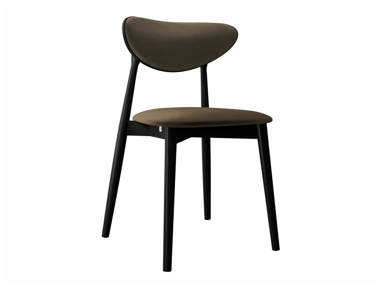 Szék Krzesło tapicerowane KT65/C, Kárpit: Magic Velvet 2205, Fa színe: Fekete