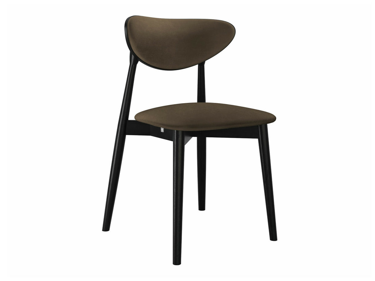 Szék Krzesło tapicerowane KT65/C, Kárpit: Magic Velvet 2205, Fa színe: Fekete