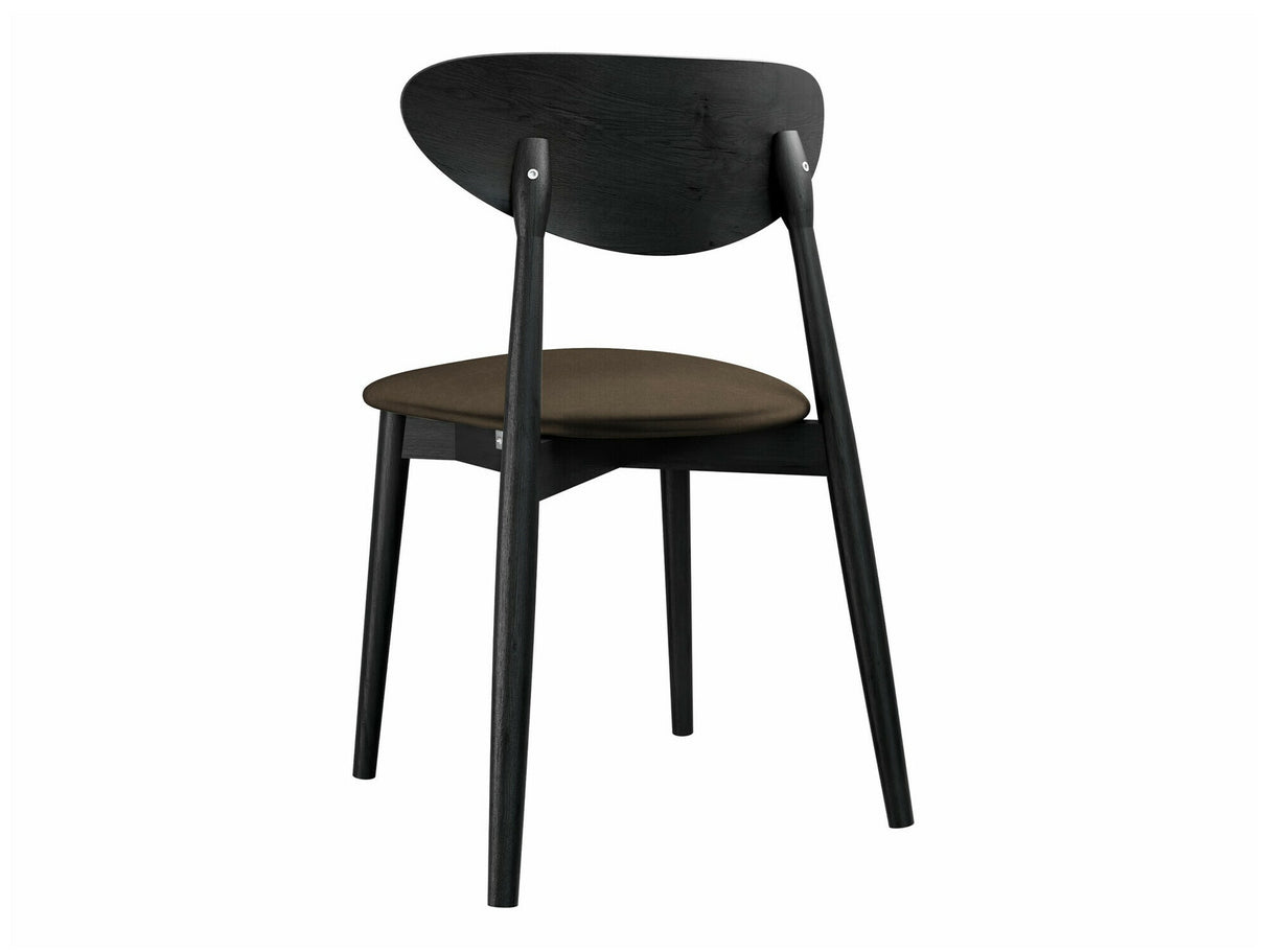 Szék Krzesło tapicerowane KT65/C, Kárpit: Magic Velvet 2205, Fa színe: Fekete