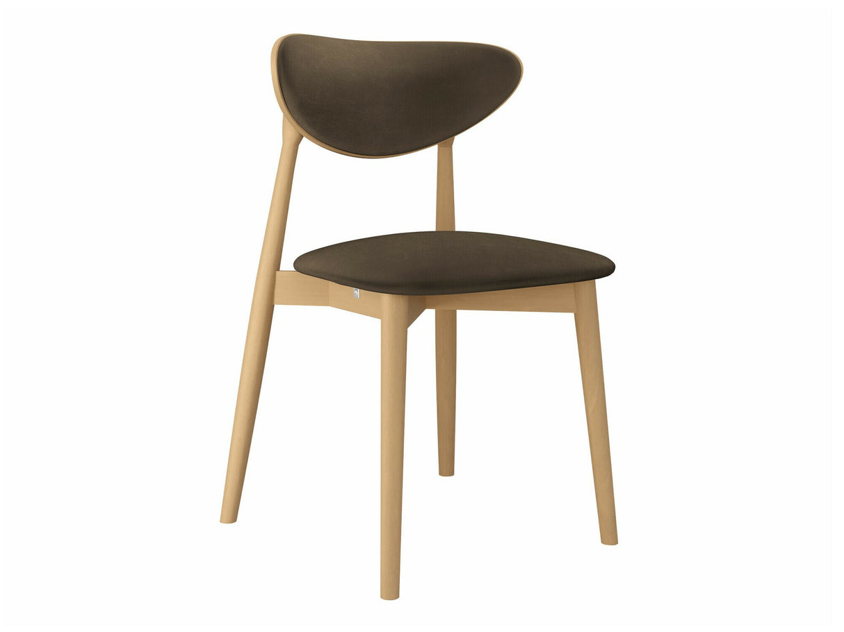 Szék Krzesło tapicerowane KT65/C, Kárpit: Magic Velvet 2205, Fa színe: Bükkfa