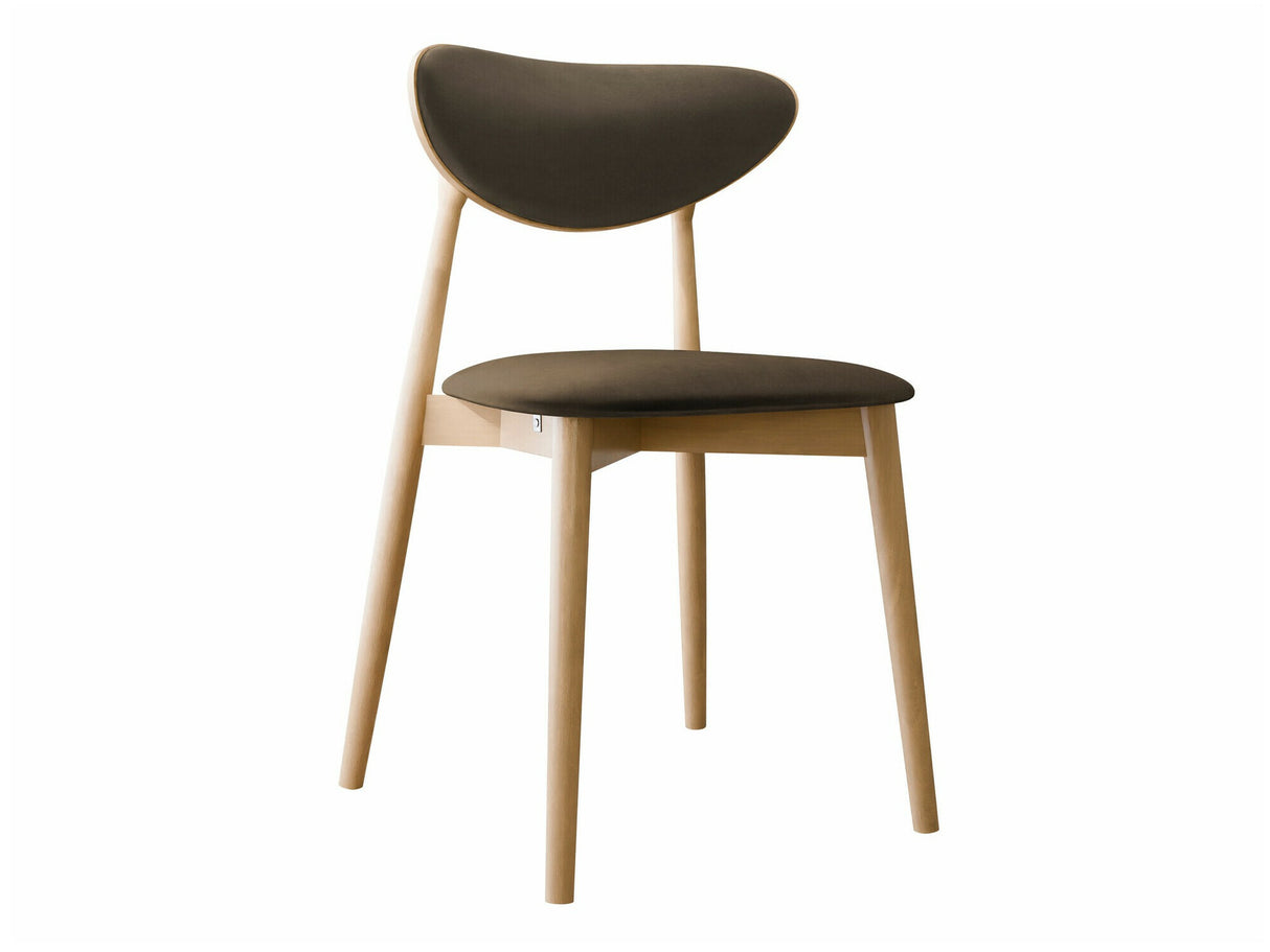 Szék Krzesło tapicerowane KT65/C, Kárpit: Magic Velvet 2205, Fa színe: Bükkfa