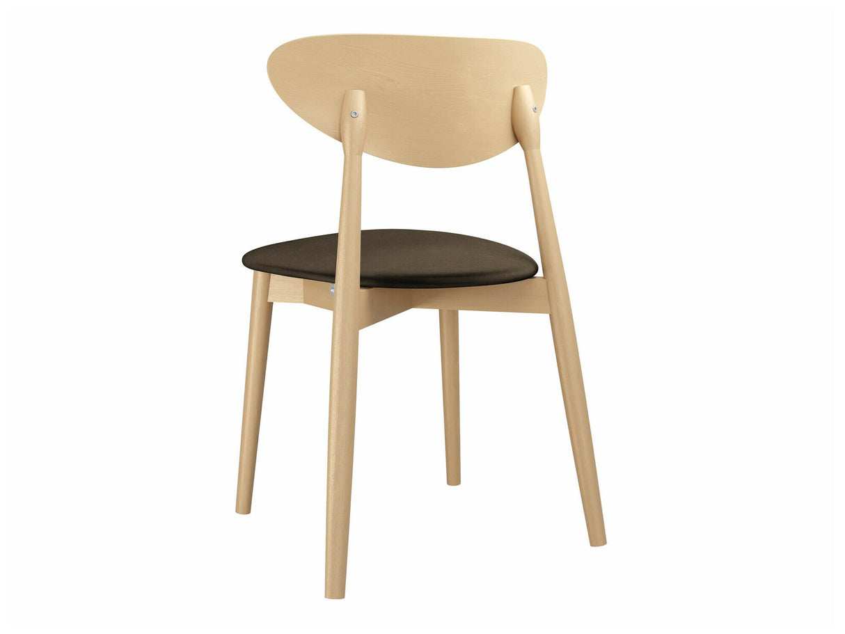 Szék Krzesło tapicerowane KT65/C, Kárpit: Magic Velvet 2205, Fa színe: Bükkfa