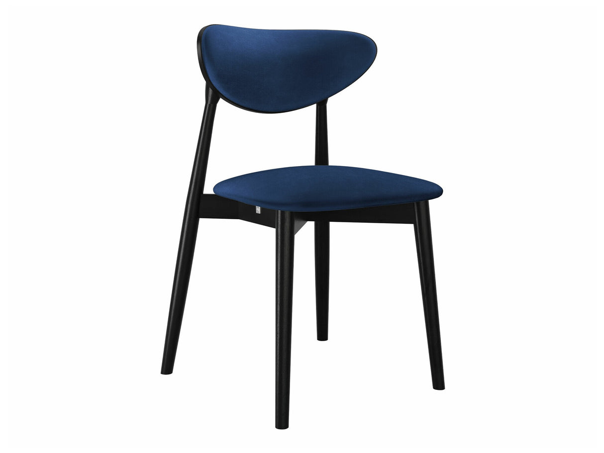 Szék Krzesło tapicerowane KT65/C, Kárpit: Magic Velvet 2216, Fa színe: Fekete