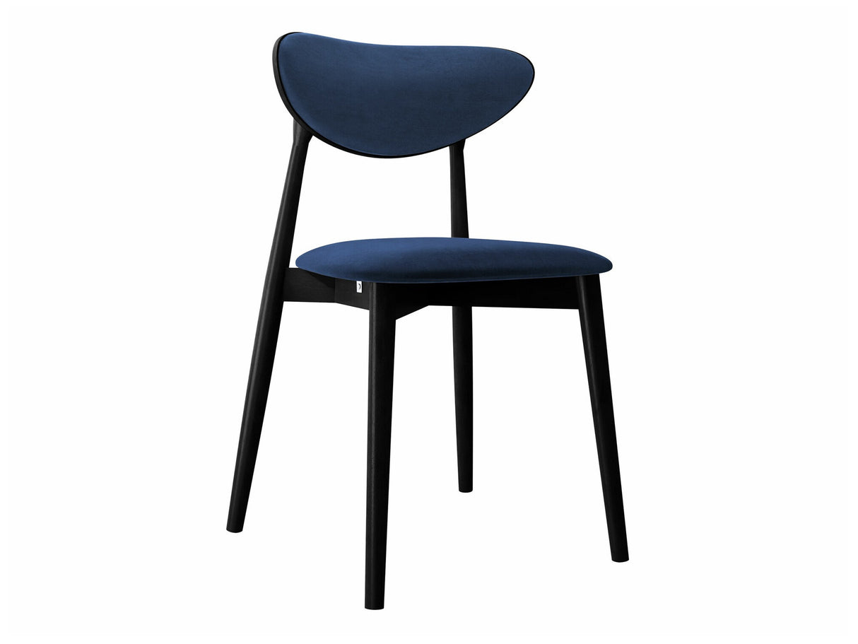 Szék Krzesło tapicerowane KT65/C, Kárpit: Magic Velvet 2216, Fa színe: Fekete