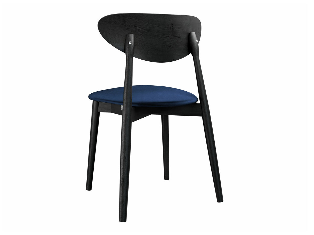 Szék Krzesło tapicerowane KT65/C, Kárpit: Magic Velvet 2216, Fa színe: Fekete