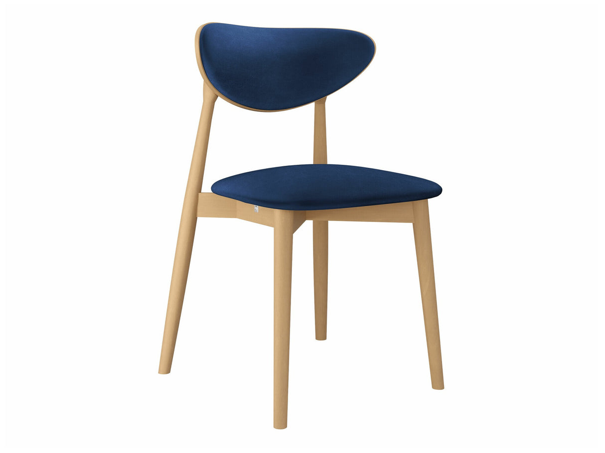 Szék Krzesło tapicerowane KT65/C, Kárpit: Magic Velvet 2216, Fa színe: Bükkfa