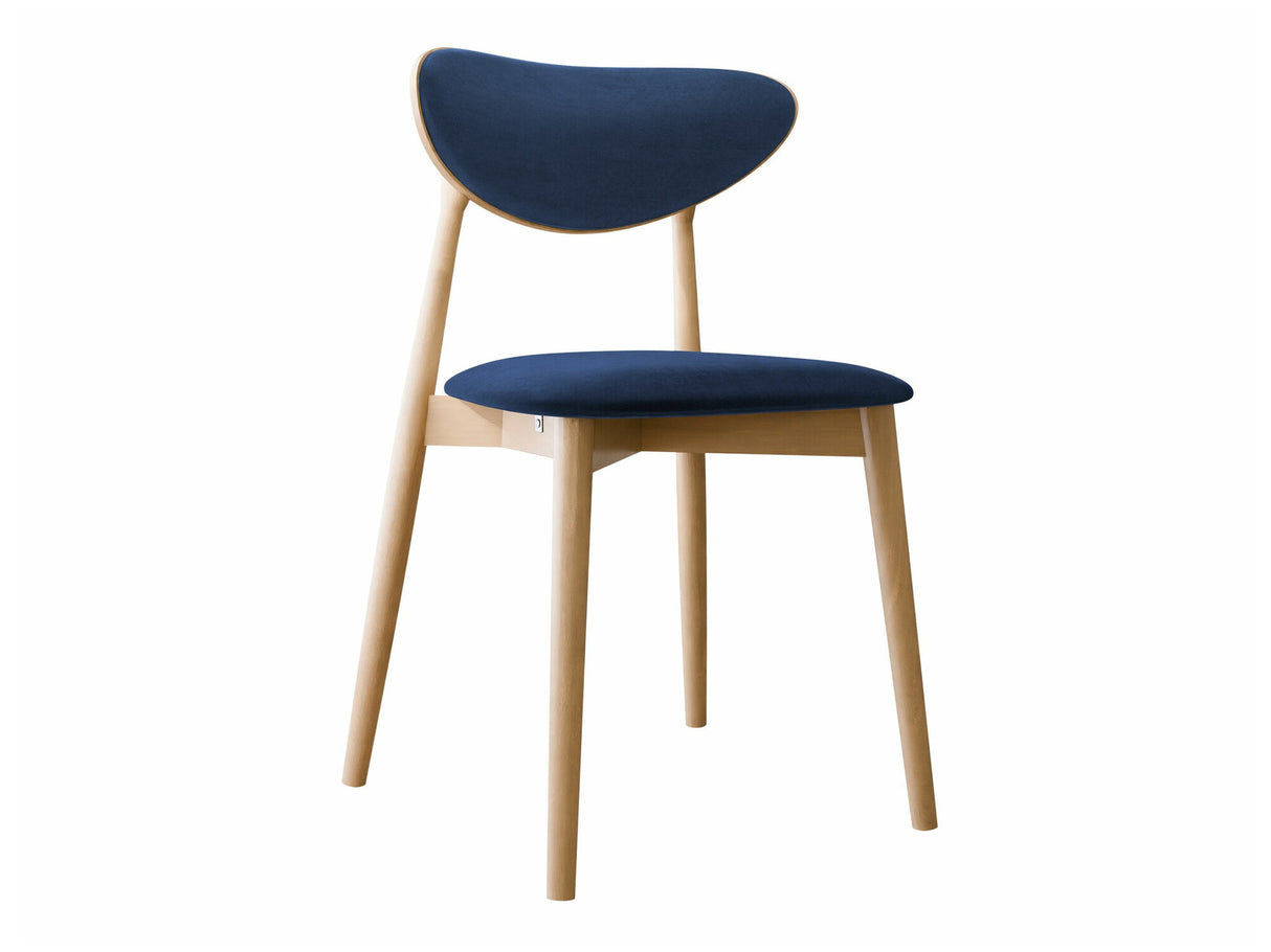 Szék Krzesło tapicerowane KT65/C, Kárpit: Magic Velvet 2216, Fa színe: Bükkfa