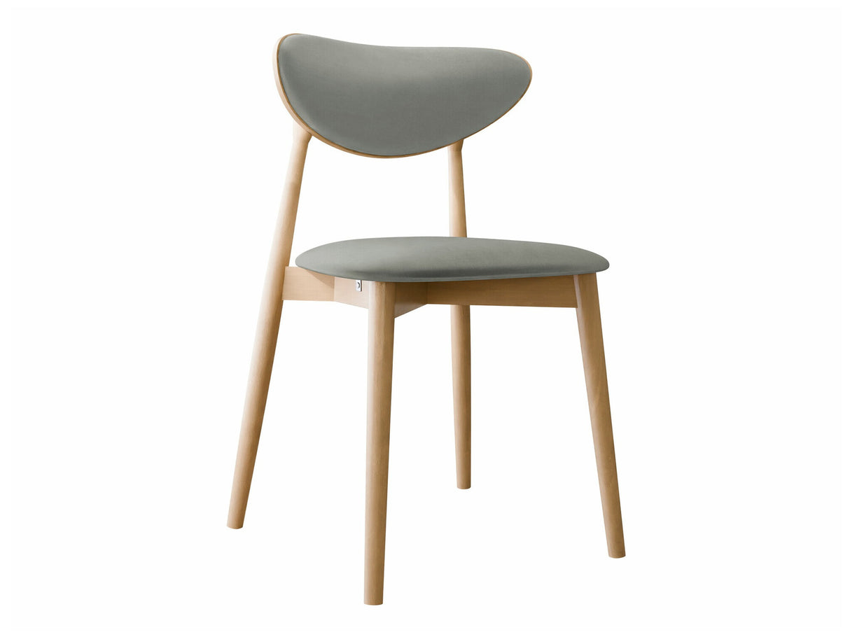 Szék Krzesło tapicerowane KT65/C, Kárpit: Magic Velvet 2217, Fa színe: Bükkfa
