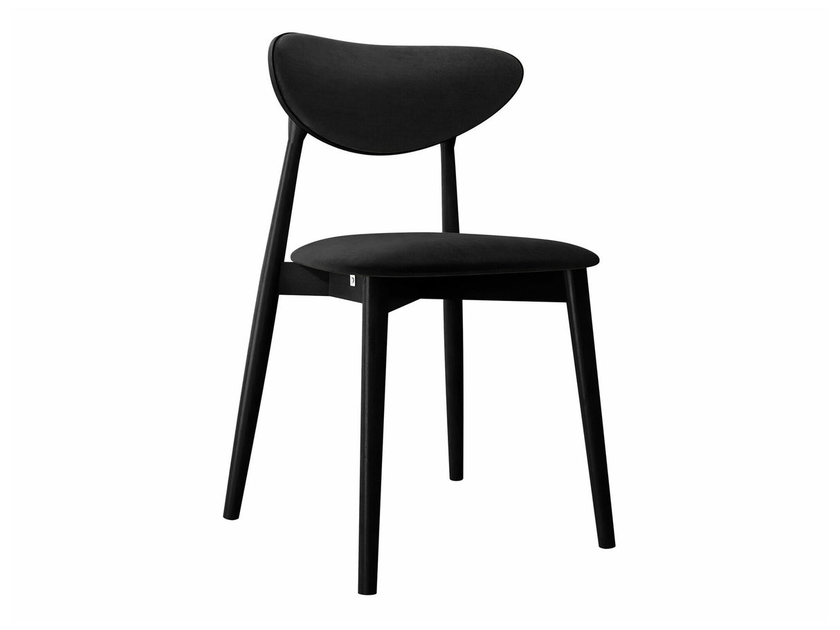 Szék Krzesło tapicerowane KT65/C, Kárpit: Magic Velvet 2219, Fa színe: Fekete
