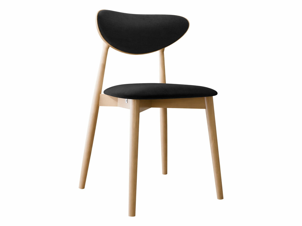 Szék Krzesło tapicerowane KT65/C, Kárpit: Magic Velvet 2219, Fa színe: Bükkfa