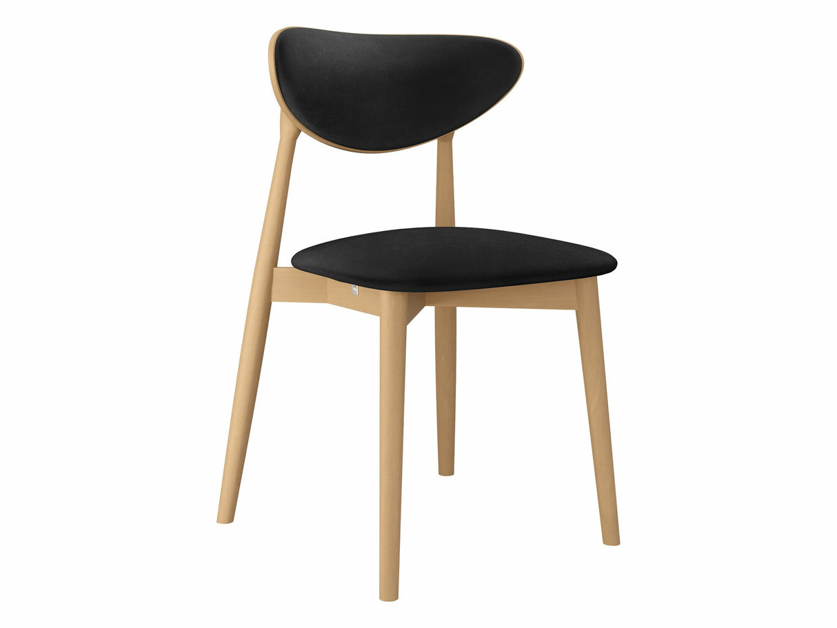 Szék Krzesło tapicerowane KT65/C, Kárpit: Magic Velvet 2219, Fa színe: Bükkfa