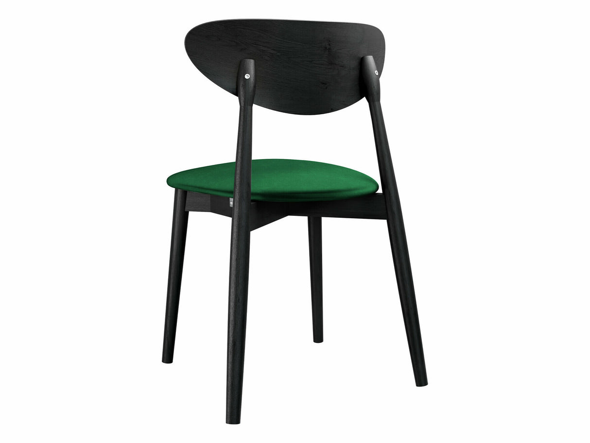 Szék Krzesło tapicerowane KT65/C, Kárpit: Magic Velvet 2225, Fa színe: Fekete