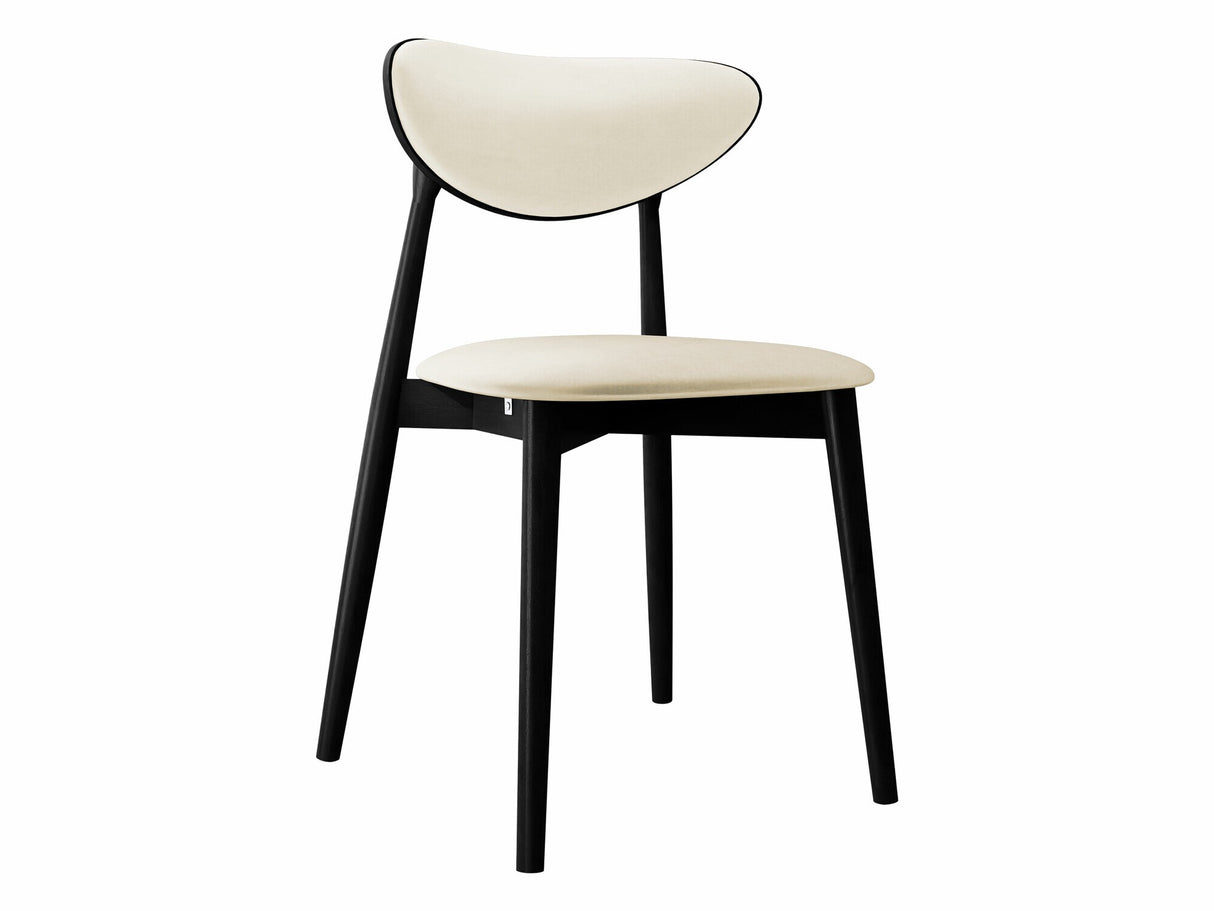 Szék Krzesło tapicerowane KT65/C, Kárpit: Magic Velvet 2250, Fa színe: Fekete