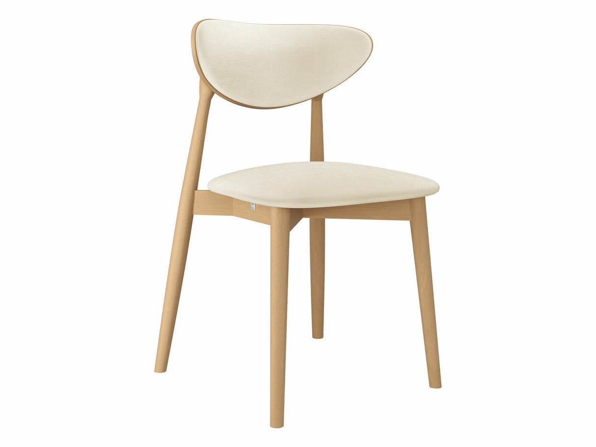 Szék Krzesło tapicerowane KT65/C, Kárpit: Magic Velvet 2250, Fa színe: Bükkfa