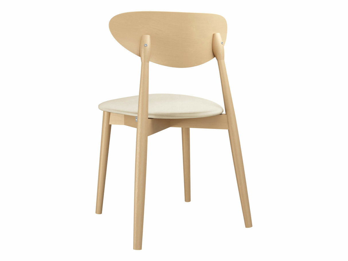 Szék Krzesło tapicerowane KT65/C, Kárpit: Magic Velvet 2250, Fa színe: Bükkfa