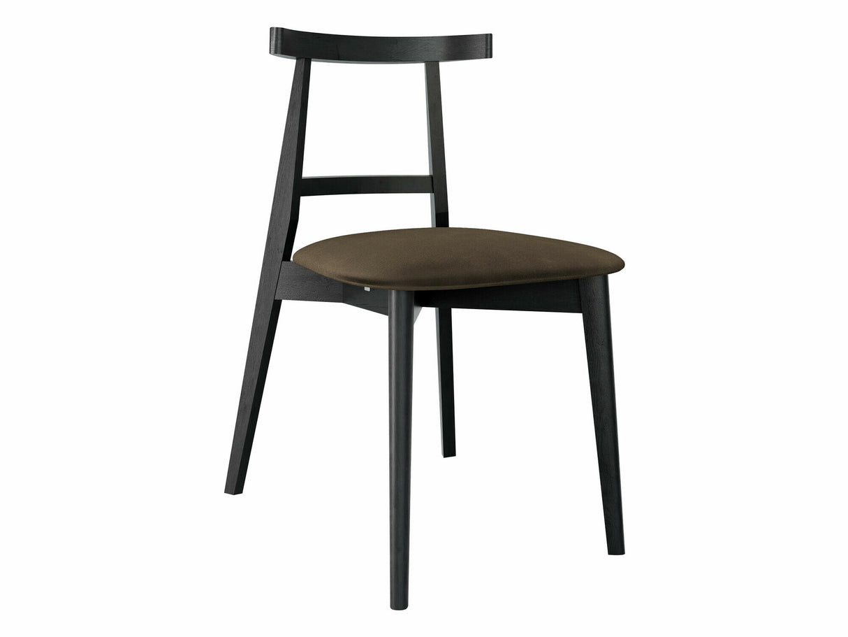 Szék Krzesło tapicerowane KT71, Kárpit: Magic Velvet 2205, Fa színe: Fekete