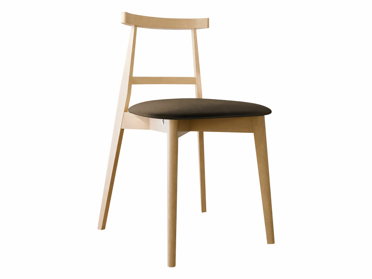 Szék Krzesło tapicerowane KT71, Kárpit: Magic Velvet 2205, Fa színe: Bükkfa