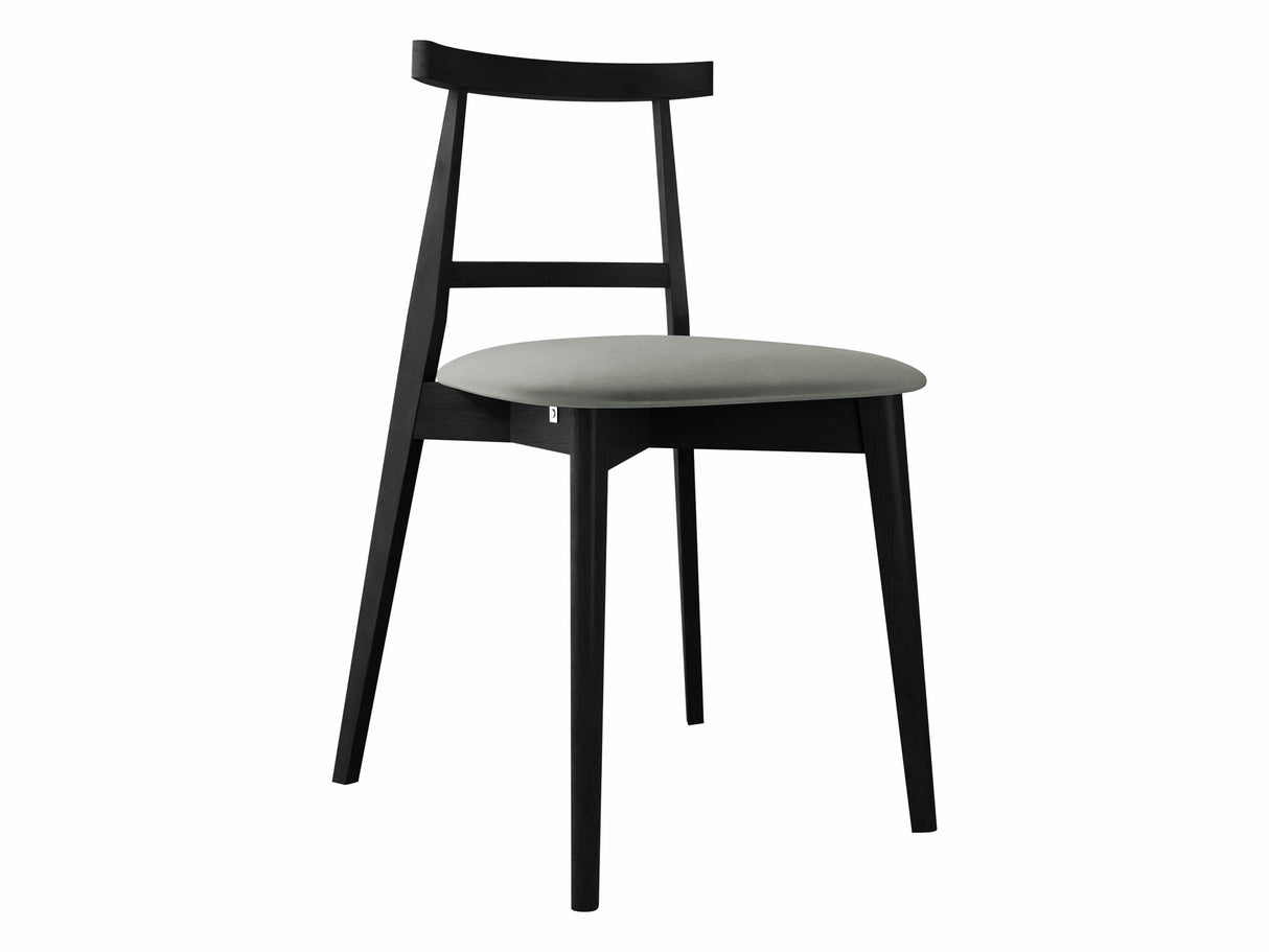 Szék Krzesło tapicerowane KT71, Kárpit: Magic Velvet 2217, Fa színe: Fekete