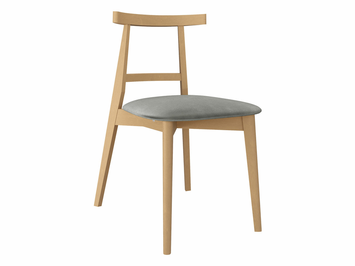 Szék Krzesło tapicerowane KT71, Kárpit: Magic Velvet 2217, Fa színe: Bükkfa