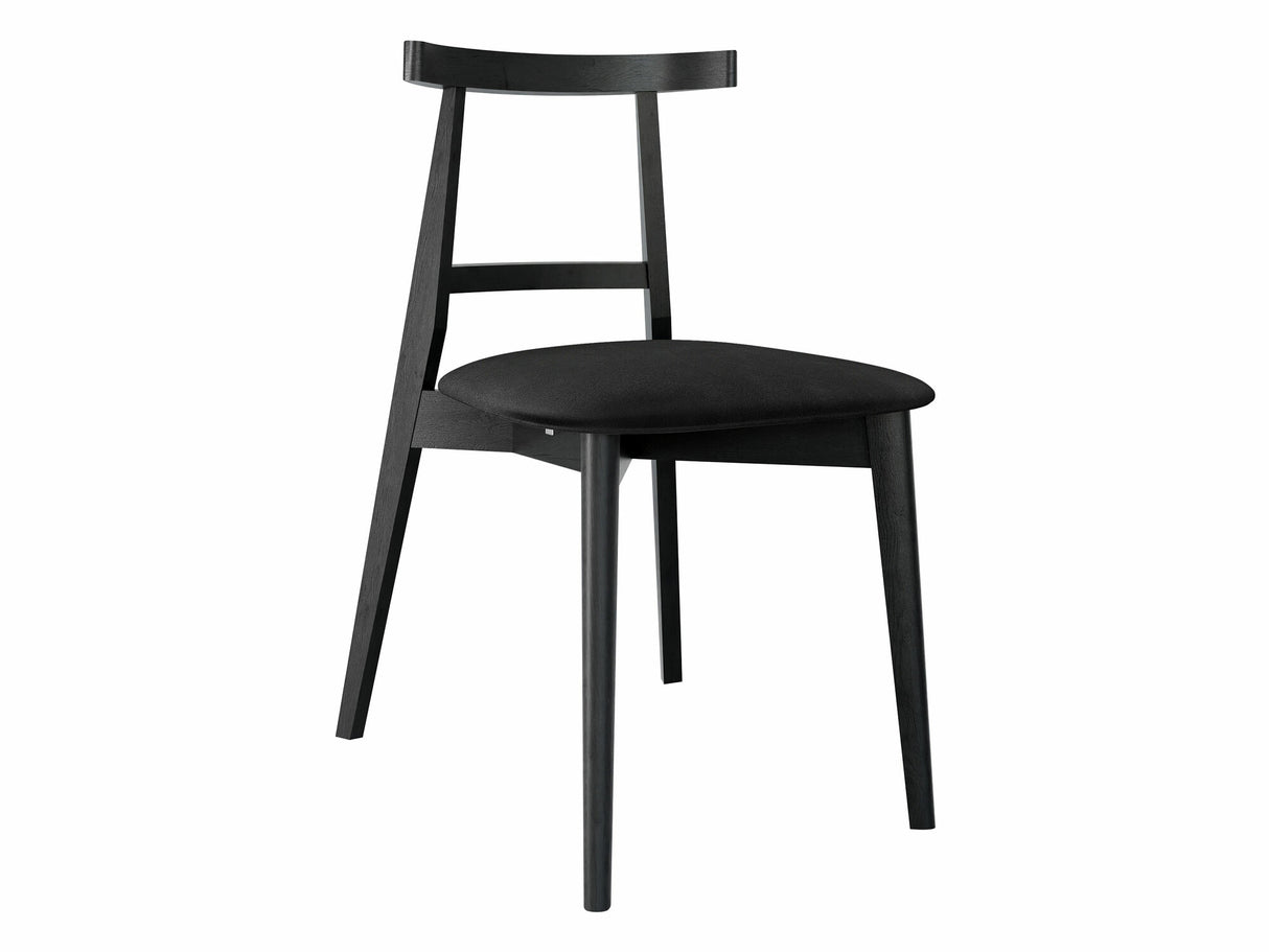 Szék Krzesło tapicerowane KT71, Kárpit: Magic Velvet 2219, Fa színe: Fekete