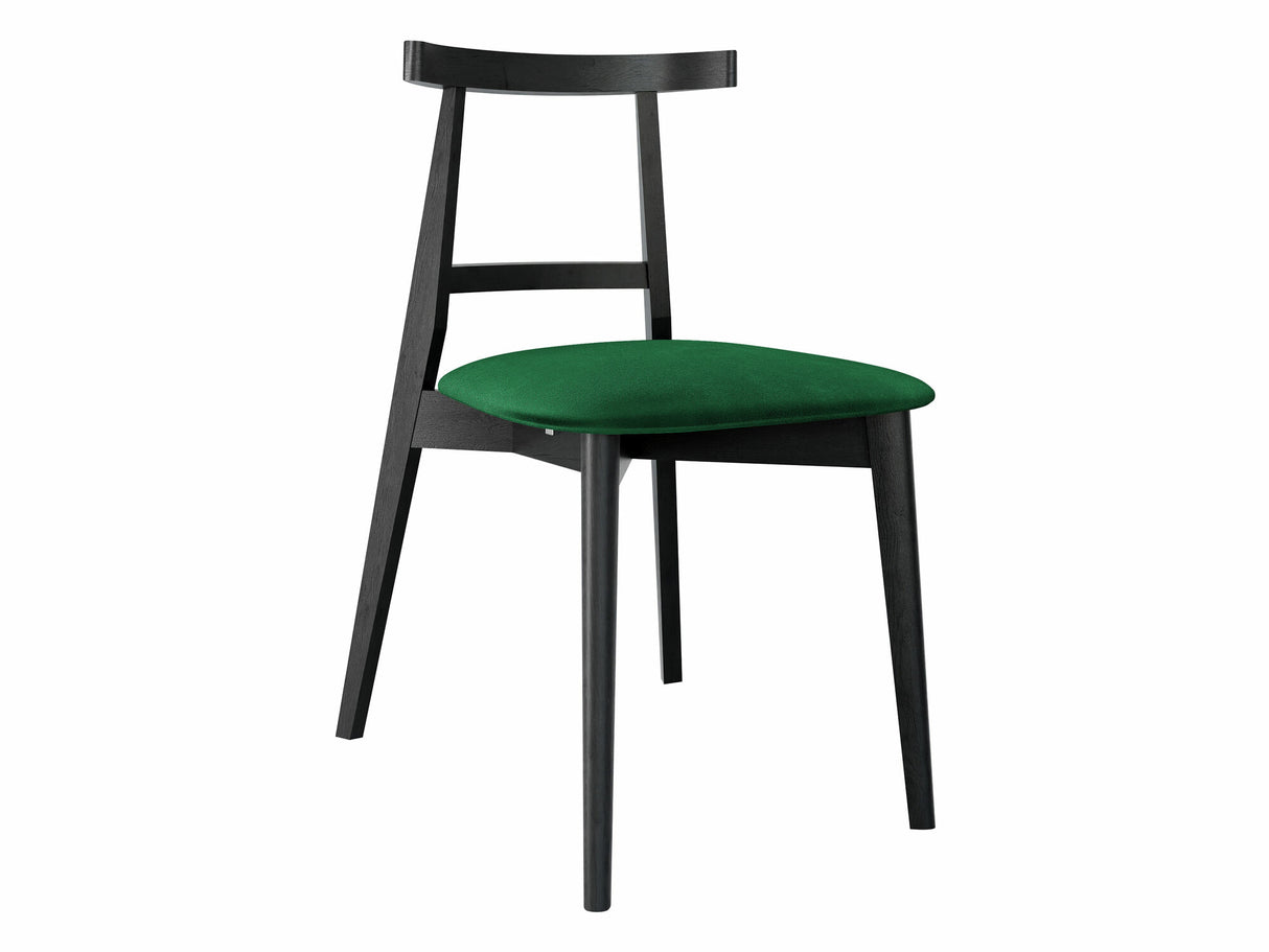 Szék Krzesło tapicerowane KT71, Kárpit: Magic Velvet 2225, Fa színe: Fekete