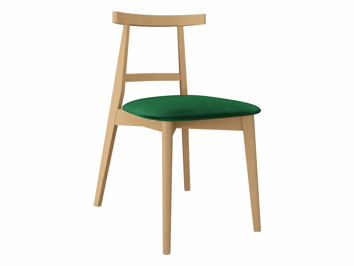 Szék Krzesło tapicerowane KT71, Kárpit: Magic Velvet 2225, Fa színe: Bükkfa