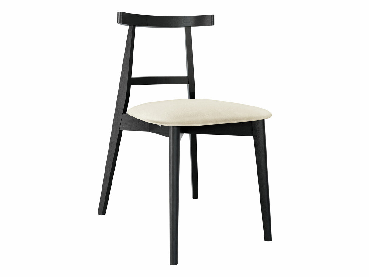 Szék Krzesło tapicerowane KT71, Kárpit: Magic Velvet 2250, Fa színe: Fekete