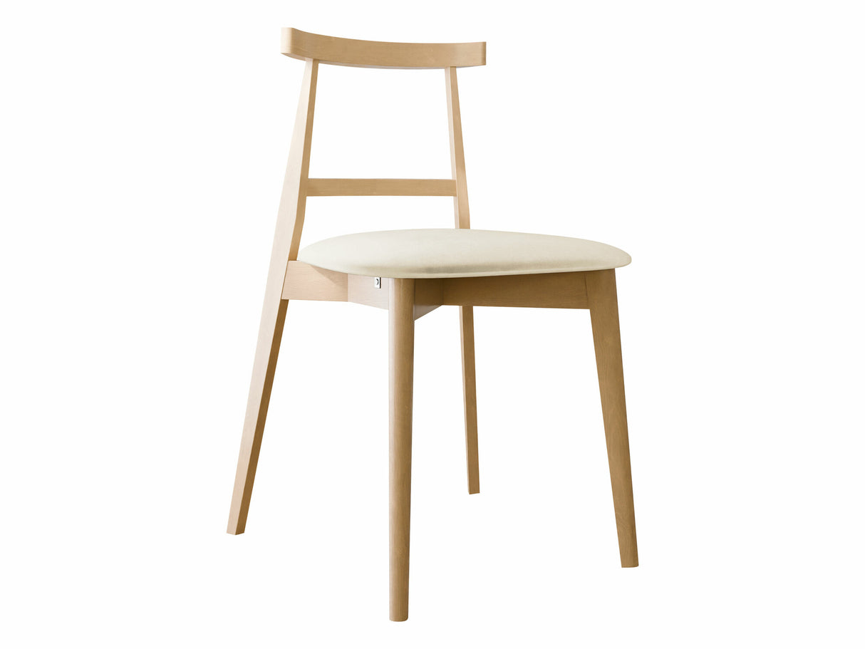 Szék Krzesło tapicerowane KT71, Kárpit: Magic Velvet 2250, Fa színe: Bükkfa