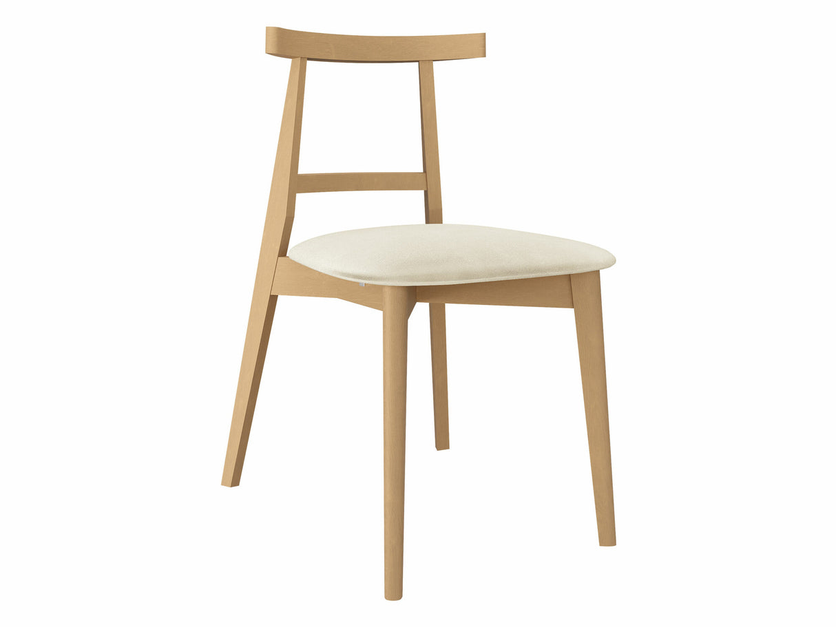 Szék Krzesło tapicerowane KT71, Kárpit: Magic Velvet 2250, Fa színe: Bükkfa
