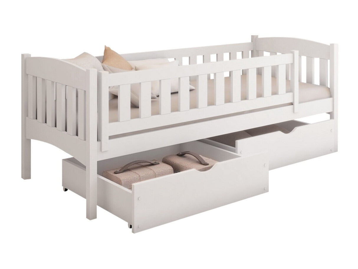 Ágy Łóżko GUCIO 90x200 st.flex, Szín: Fehér