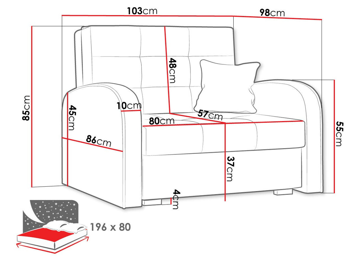 Fotel Viva Arany I (Clivia Arany I), Szín: Aragon 14
