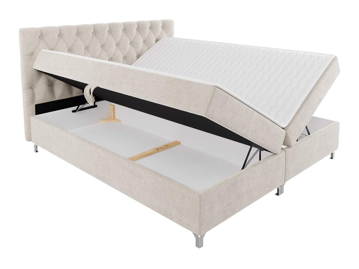 Kontinentális ágy Łóżko kontynentalne CHESTER + TOPPER M, Szín: Manila 14, Alvó felület mérete: 140 x 200 cm