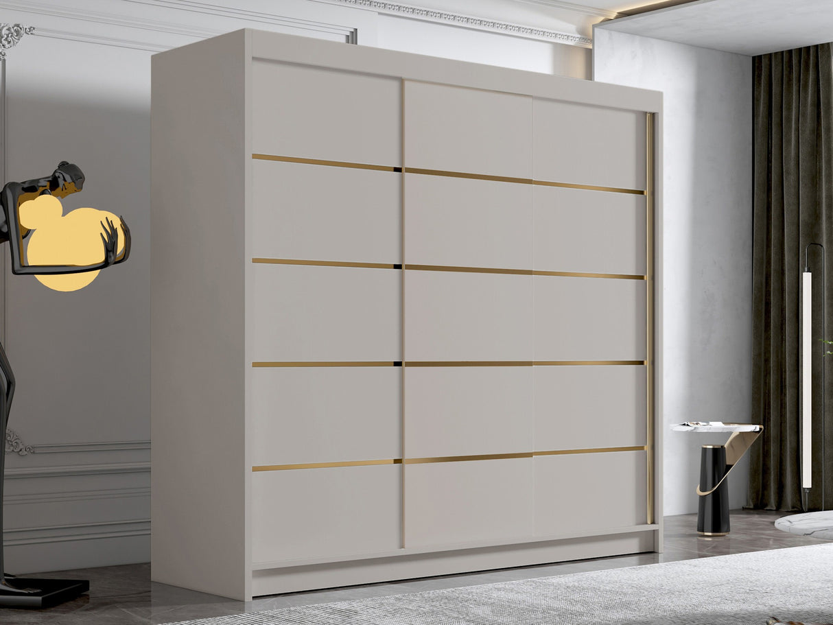 Gardróbszekrény Szafa EVO 200 VI, Szín: Kasmír, Tükör: Nem