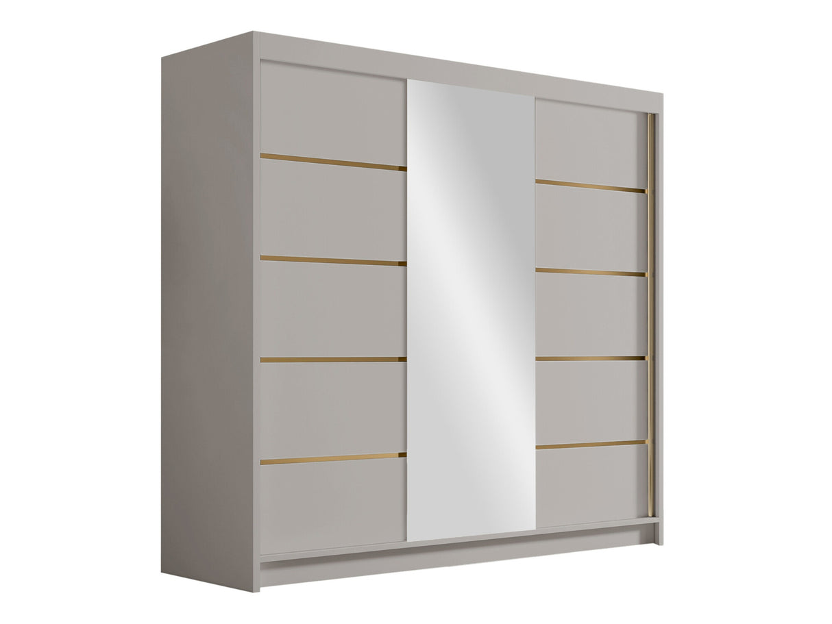 Gardróbszekrény Szafa EVO 200 VI, Szín: Kasmír, Tükör: Igen