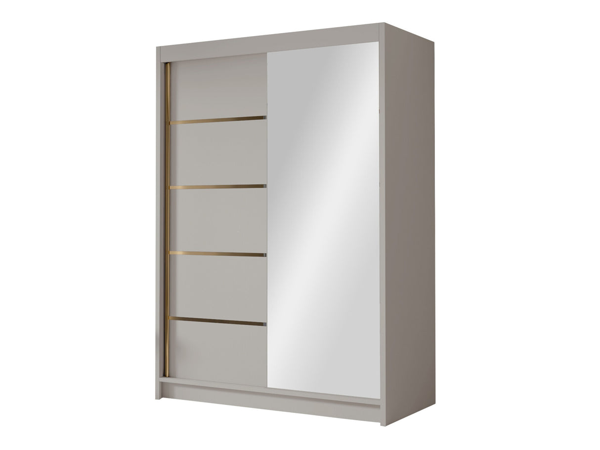 Gardróbszekrény Szafa LUNGO 120 III, Szín: Kasmír, Tükör: Igen