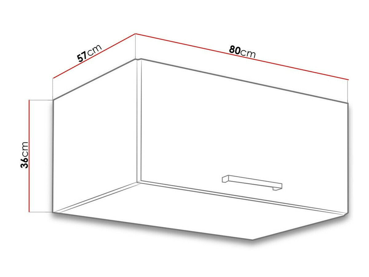 Moduláris fali szekrény Faline 80 NAGU-36 1F (Vigo)